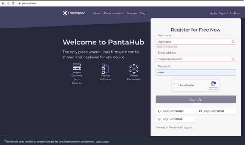 Pantahub : Startup client project
